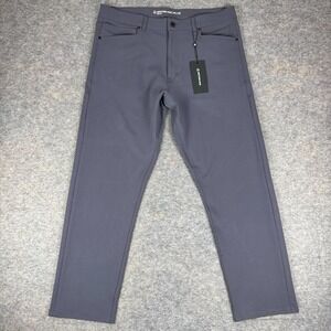 Western Rise Diversion Pants Slim Fit Blue Gray Mens 36x30‎